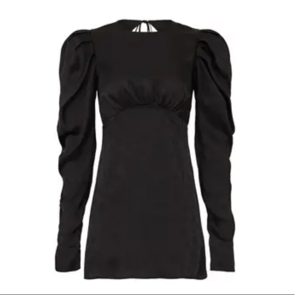Andamane Dress Hope Mini Black Jacquard Print 2 - Picture 2 of 12